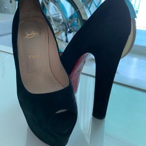 Classic Original Christian Louboutin Peep Toe
